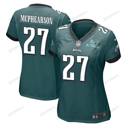 Zech McPhearson 27 Philadelphia Eagles Super Bowl LVII Champions Women Game Jersey - Midnight Green