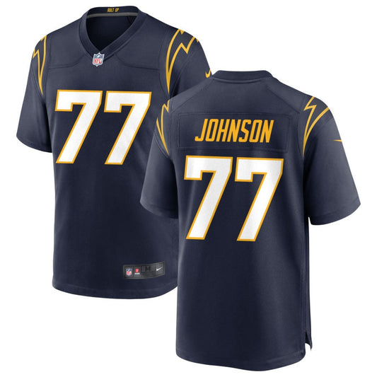 Zion Johnson Los Angeles Chargers Nike Alternate Game Jersey - Navy