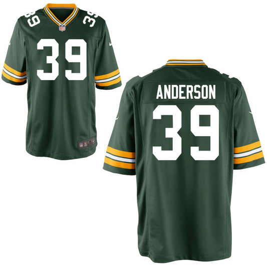 Zayne Anderson Green Bay Packers Nike Youth Game Jersey - Green